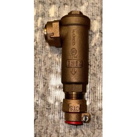 FORD METER BOX 3/4" x 3/4" Meter Swivel x Quick Joint Angle Dual Check Valve