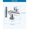 Hibbent All Metal Shower Head Elbow Adapter, 360 ° Adjustable