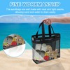 Dncvb Netztasche Sandspielzeug Schwarz Sandspielzeug Tasche TragbareMesh Strandtasche Wiederverwendbare Strandspielzeug