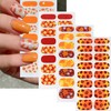 Fall Yellow Nails Wrap Stickers Maple Leaf Nail Polish Stickers
