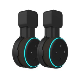 Alyphyly Outlet Wall Mount Holder Stand Hanger for 3rd Generation, for Your Smart Home 3rd Gen Speakers, Place on Kitchen, Bedroom & Bathroom, Hide Messy Wires (2pcs, Black)