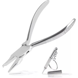 Leontool 레온툴 안경 코 패드 플라이어 6인치 프레임 조절 도구(스크류드라이버 포함) [E] Leon Tool Eyeglass Nose Pad Pliers 6-Inch Frame Adjustment Tool (Includes Screwdriver) [E]