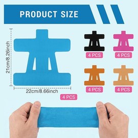 20 Pcs Kinesiology Tape Shoulder, Pre-Cut Athletic Tape