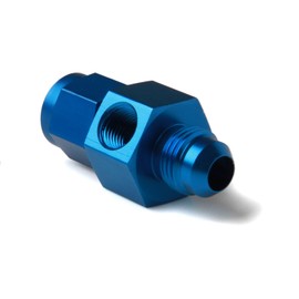 NOS 16103 Blue Anodized Aluminum Nitrous Bottle Gauge Adapter