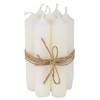 IB Laursen - Taper Candles Short Candles - White - Burning Time: 4.5 Hours - Set of 6