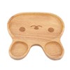 Wooden Plate Child Dessert Snacks Serving Tray Adorable Rabbit Wood