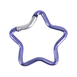 Purple Carabiner Clip Star Shaped Climbing Buckle Aluminum Alloy Heavy Duty Keyring Hook for Camping Fishing Hiking Traveling Aluminum Key Chain Clip，Accessories，Accessory and Keychain Carabiners