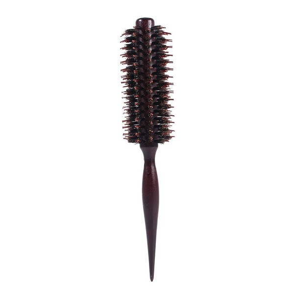 Professional Antistatic Salon Curly Hair Comb Radial Brush Wood Handle