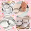 6 Pieces Round Cookie Cutter Set (2, 3, 3.5, 4,