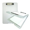 Pack of 2 A4 Clear Clipboard Box Files - Storage
