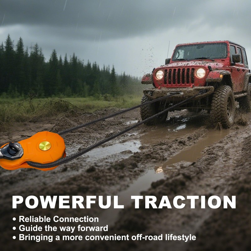 DING.PAI ATV/UTV Winch Snatch Block - Heavy Duty 24000LBS (12T)