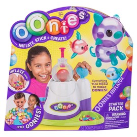 OONIES INFLATOR creative reusable squeeze ball maker for boys and girls - mix fill and squeeze reusable stress ball playset with accessories