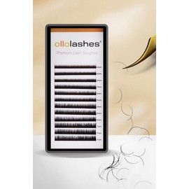 OLLOLASHES Bottom Lash Extension J Curl 0.10mm Mix4-7mm 4mm 5mm 6mm 7mm Black Color Lower Lash Extensions, Professional Supplies for Lash Techs (Bottom-J-0.10, 4-7mm)