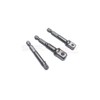3Pc Hex Power Adaptor Set 1/4" 3/8" 1/2", Hex Shank