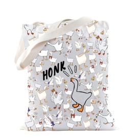 TSOTMO Honking Goose Game Gift Silly Goose Farm Gift Honk Goose Tote Bag for Game Lovers Goose Gamer (Honk Tote)