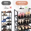 LANTEFUL 10 Tiers Tall Shoe Rack 20-25 Pairs Boots Organizer