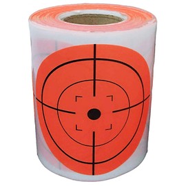Target Stickers(3" Qty 250pcs) Premium Self Adhesive Targets for Shooting | Round Target Pasters - Fluorescent Paper Target Stickers (Fluorescent Red)