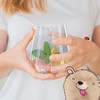 Mr. & Mrs. Panda Personalisiertes Cocktail Glas Flamingo Stolz -