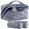 BOYATU Travel Makeup Bag Cosmetic Bags for Women: 3 Sets