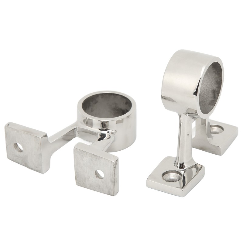 2Pcs Marine Boat Hand Rail Fitting Center Support Bracket Stanchion