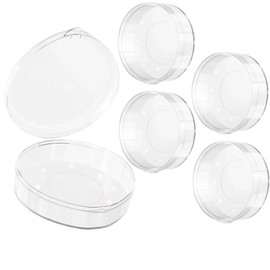 YOYOSOFT Round Puff Case, 2.4 inches (6 cm) Diameter, Set of 4, Portable, Storage, Plastic, Transparent, Breathable, Puff Makeup Powder Case, Makeup Sponge, Case Only, Dustproof, Compact, Easy to