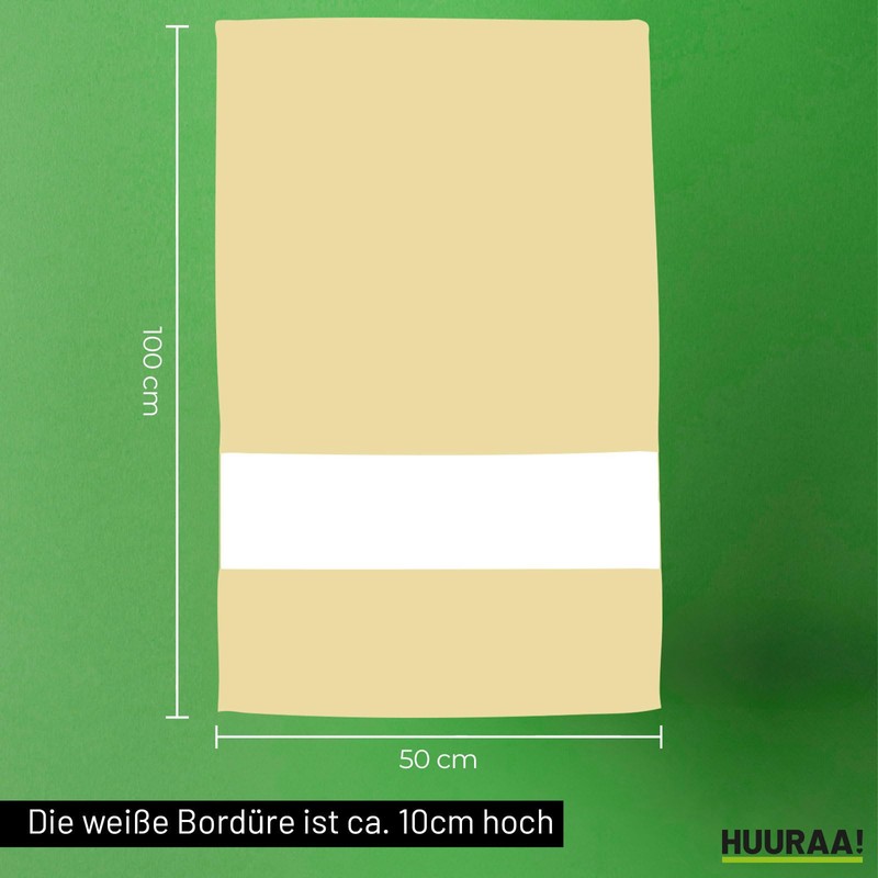 Huuraa Trockenhandtuch Corfu Griechenland Geschenk 50x100cm Sand Baumwolle Corfu Mitbringsel