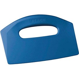 Remco 69603 Blue Polypropylene Stiff Bench Scraper, Injection Molded Blade, 5" L x 8.5" W, 1 Piece