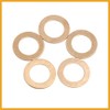 Partuto 14mm Inner Dia Copper Crush Washers Flat Sealing Gaskets