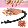 Flexible Movable False Fake Hands Nail Art Manicure Practice Hand