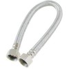 Flexible Tap Hose Connector Pack of 2 - Compression or Push Fit or Push Fit with isolating Valve 300mm Long (1/2"F x 1/2"F x 300mm Long)