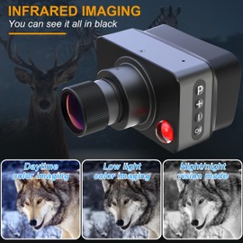 FAVXD 4k Night Vision Goggles with 3-Inch Display Screen, 4X Digital Zoom, 5X Optical Zoom for Camping & Travel Night Vision Binoculars 32GB Card