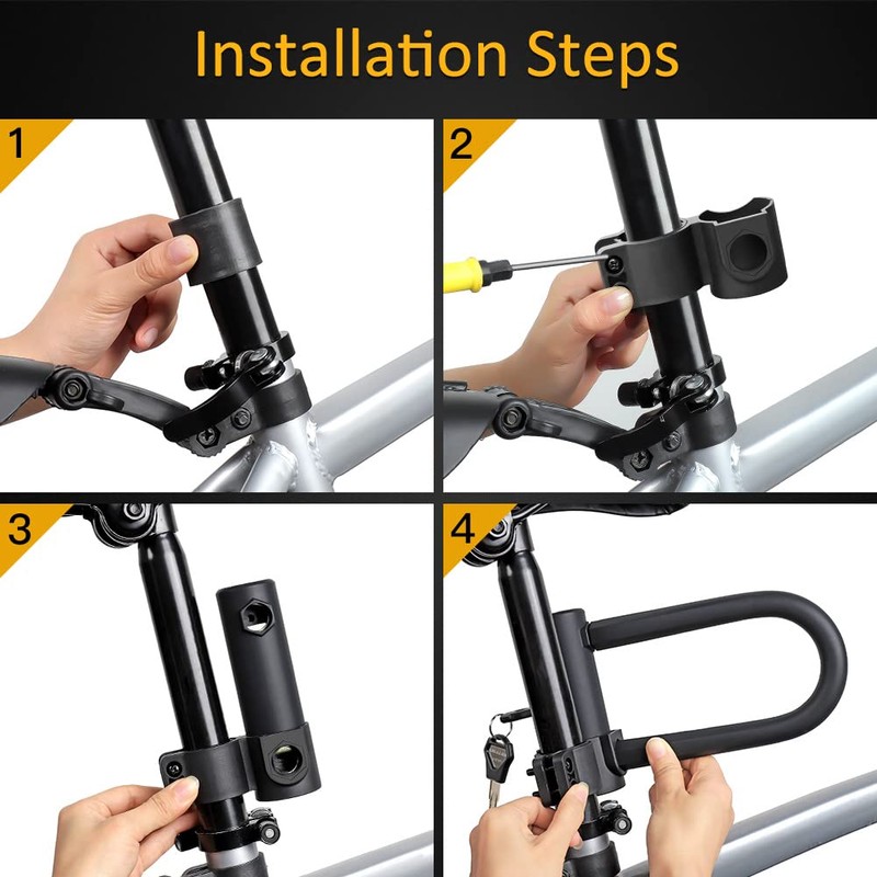 UBULLOX Bike U Lock Heavy Duty Bike Lock Bicycle U