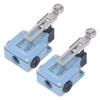 2Pcs Momentary Limit Switch Adjustable Roller Micro Limit Travel Switch