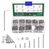 Keadic 1021Pcs M2 7 Sizes Hex Socket Button Head Cap