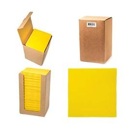 Alvotex Chic Airlaid 100 Cocktail Napkins, 1/4 Fold Fabric-Like, High-Quality Disposable Napkin, Yellow, 20 x 20 cm