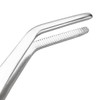 uxcell 8-Inch Stainless Steel Tweezers with Curved Serrated Tip Daily