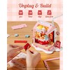 Robotime DIY Miniature House Kit, 1:28 Scale Tea Shop Scale