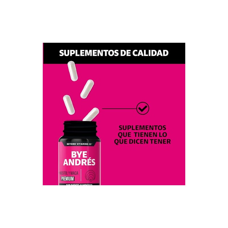 Beyond Vitamins Bye Andrés Inositol Maca Isoflavonas Soya Ñame Salvaje