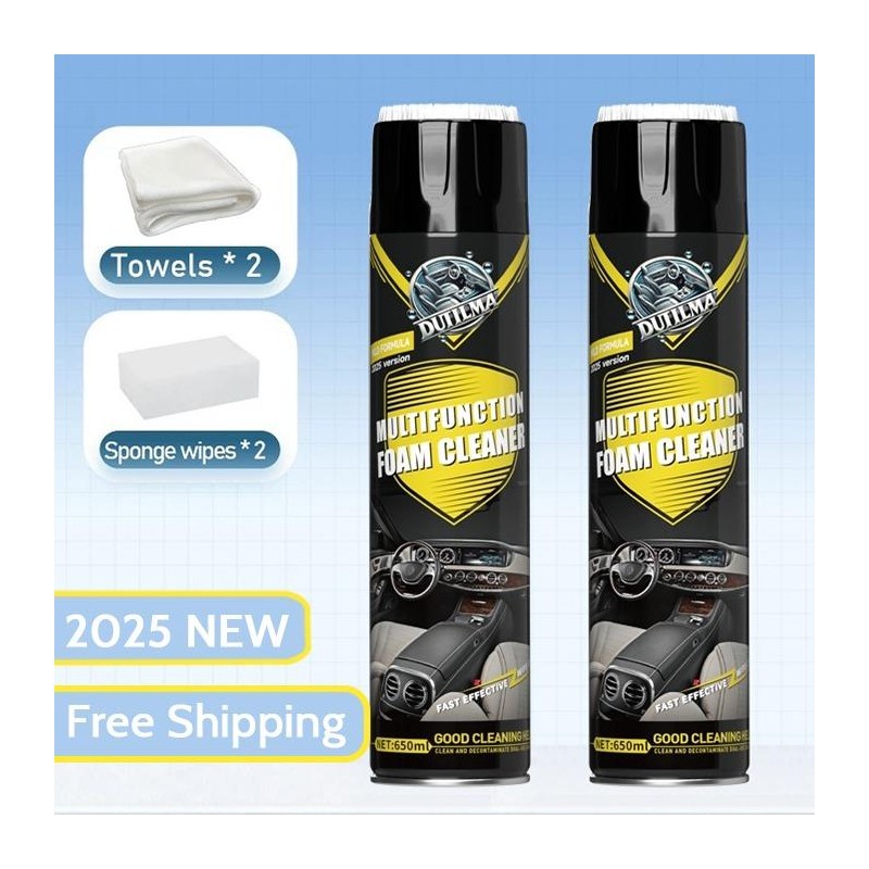 Dutilma Car Interior Foam Cleaner Spray 650ml Multifunctional Heavy Duty