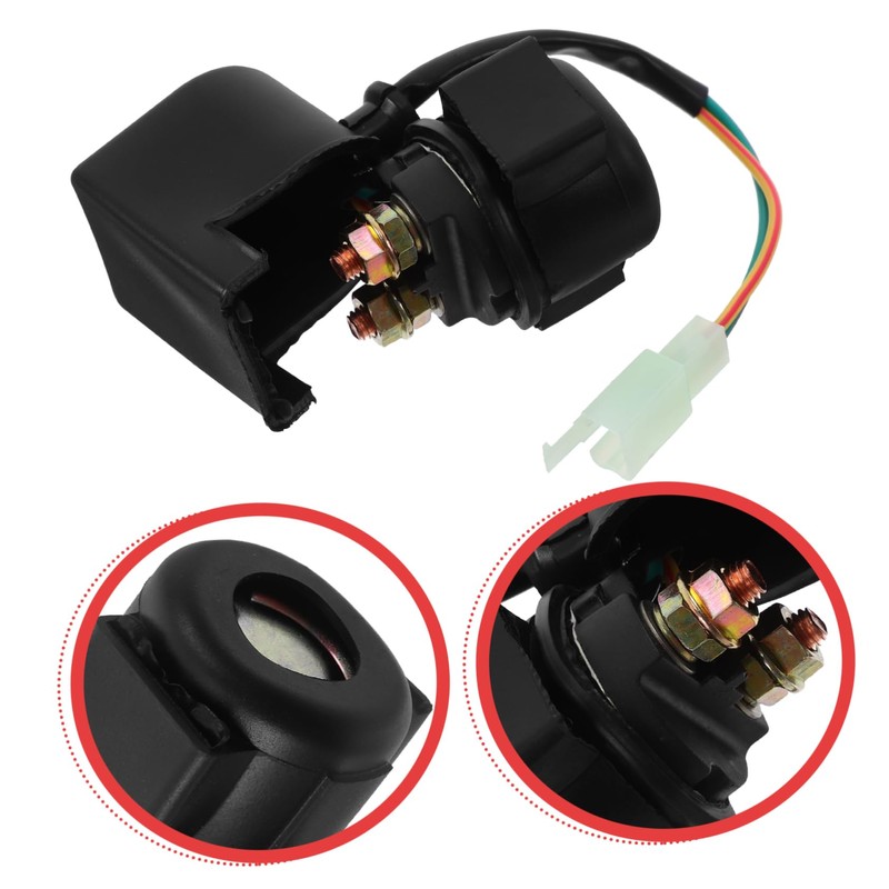 Mobestech Replacement Scooter Starter Solenoid for 12v 50-150cc Starter Relay