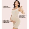 Women's Maternity Bodysuit Pregnancy Shapewear Belly Support Shorts 5” Sleeveless