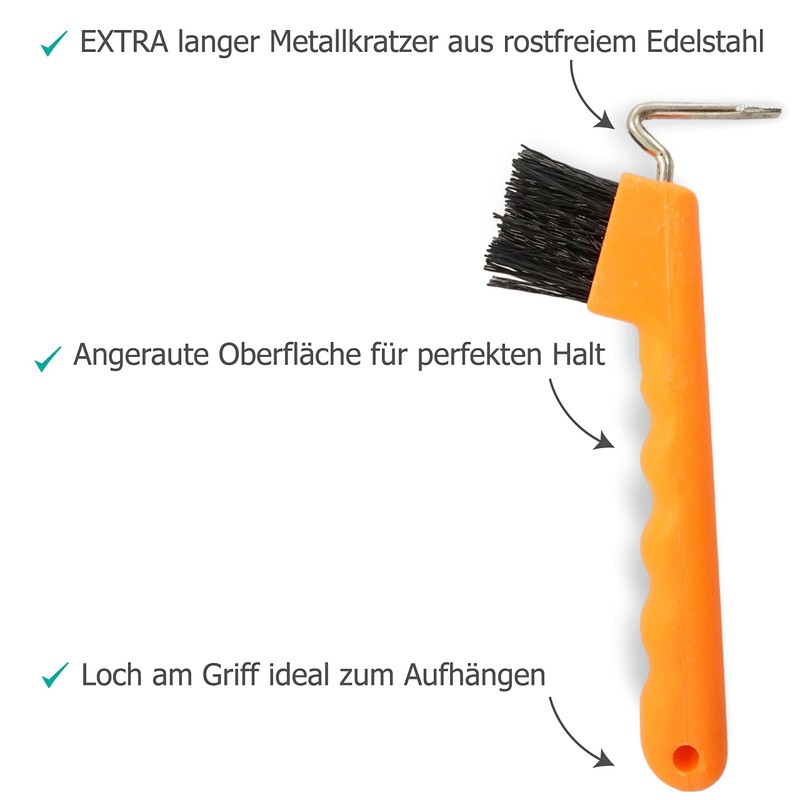 Hoof Pick for Horses Donkey Goat Hoof with Extra Stable