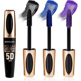 3Pcs Volume Mascara,Telescopic Mascara Waterproof Colored Mascara for Super Curly Thick Length Eye Lashes,Colorful Mascara Gift Set for Eye Makeup