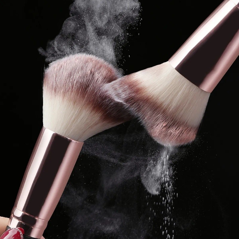 15 Piezas Brochas De Maquillaje Profesional Color Negro