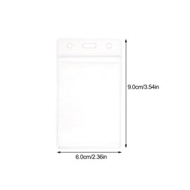 PACKOVE 50 Pcs Transparent Luggage Tag Id Badge Tags Clear Luggage Handle Wrap Cruise Boarding Pass Holder Id Card Holder Luggage Tag PVC Cover Seal Luggage Tags