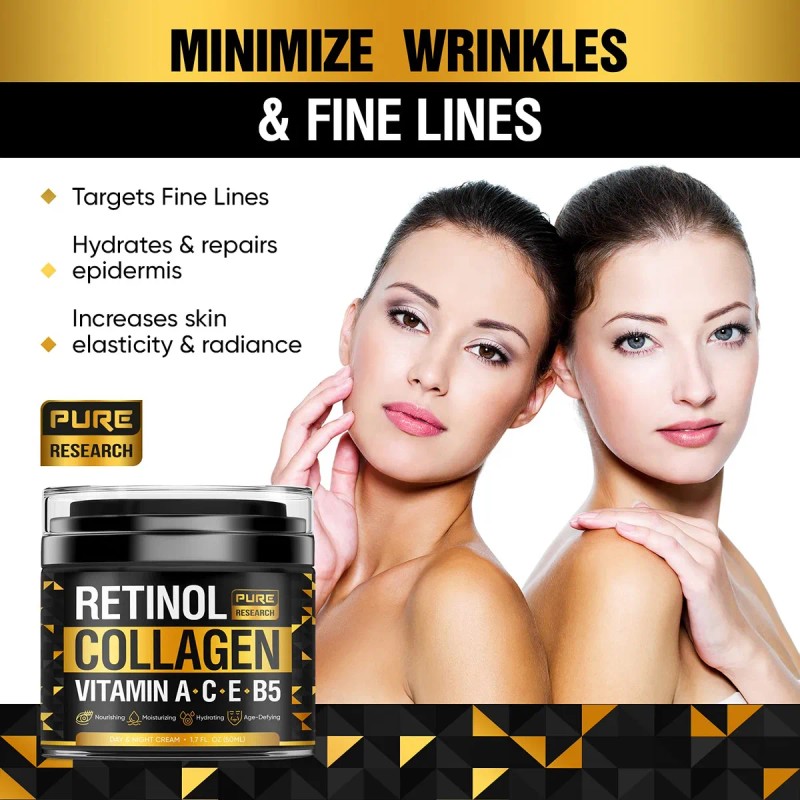 Crema Facial De Retinol Crema Natural Antiarrugas Hidratante