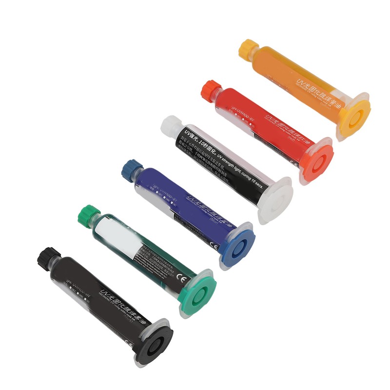 6Pcs Solder Mask Ink UV Light Curing Solder Mask Ink