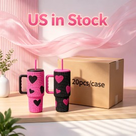 US  40 Oz H2.0 Cold Retention Water Bottle 40oz Stainless Tumbler for Daily Office Outdoor Activitycolor: Black, capacity: 40 oz