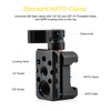 Quick Release NATO Clamp, with 1/4 Inch 3/8 Inch Thread,