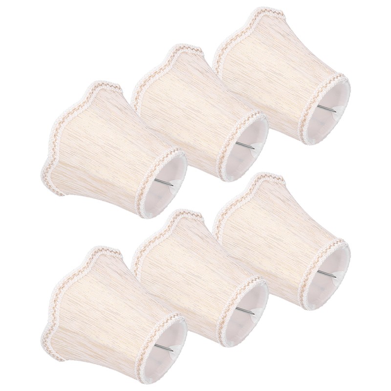 6Pcs European Style Lampshade Cloth Lamp Shade Chandelier Wall Light